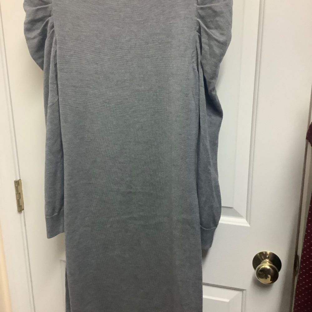 Calvin Klein grey sweater dress medium - Picture 3 of 6